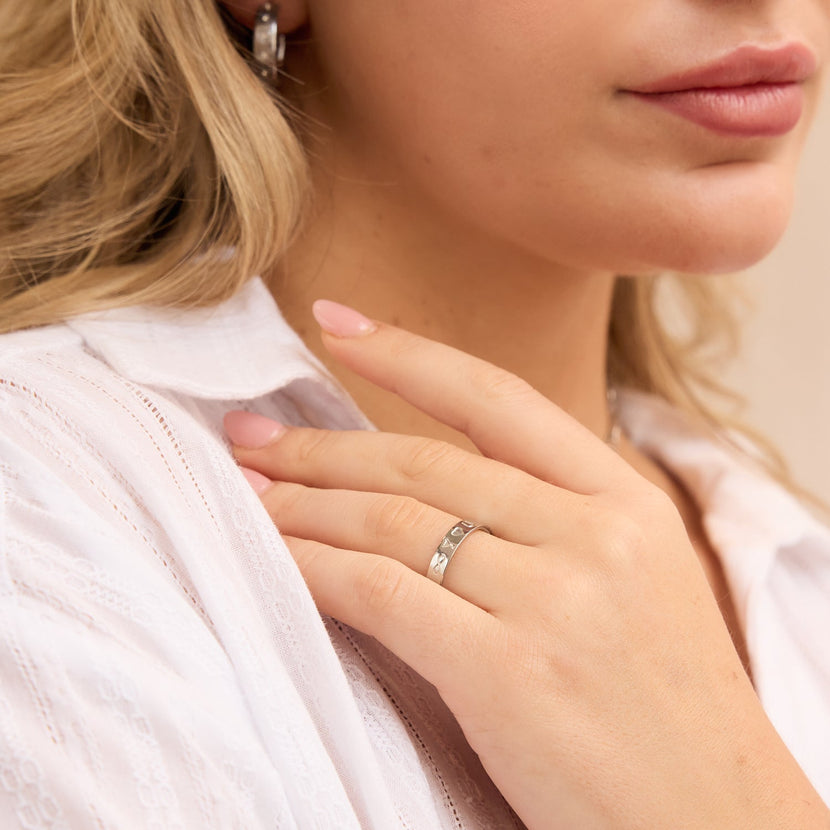 Custom Stamped Ring (Silver)