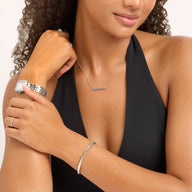 Script Name Necklace (Silver)