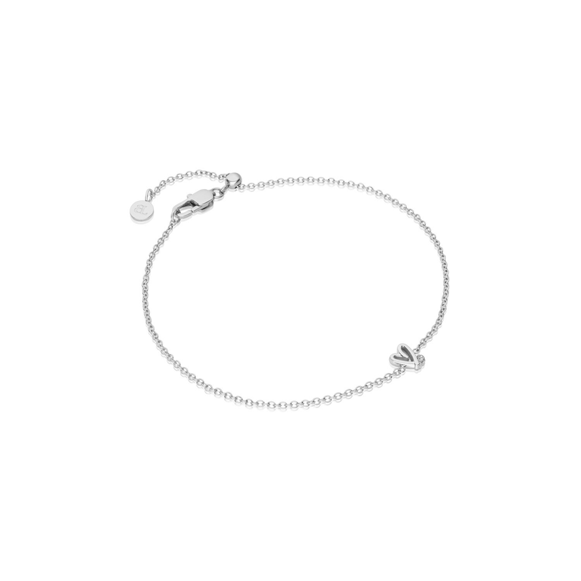 Stacey's Stories Doodle Heart Bracelet (Silver)