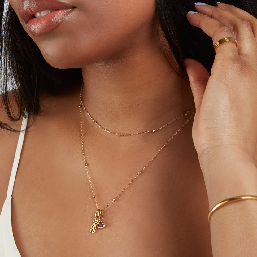 Sphere Chain Necklace (Gold)
