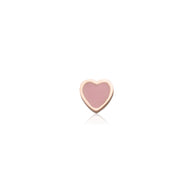 Made Mine Charms - Pink Heart Charm (Rose Gold)