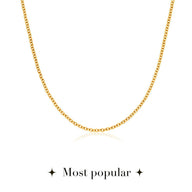 Layering Fine Chain Necklace (Gold)