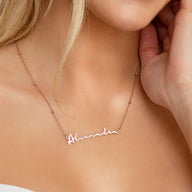 Signature Name Necklace (Rose Gold)