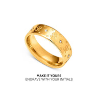 Own Way Statement Monogram Ring (Gold)