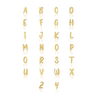 Fixed Charm - Handwritten Initial Charm (Gold)