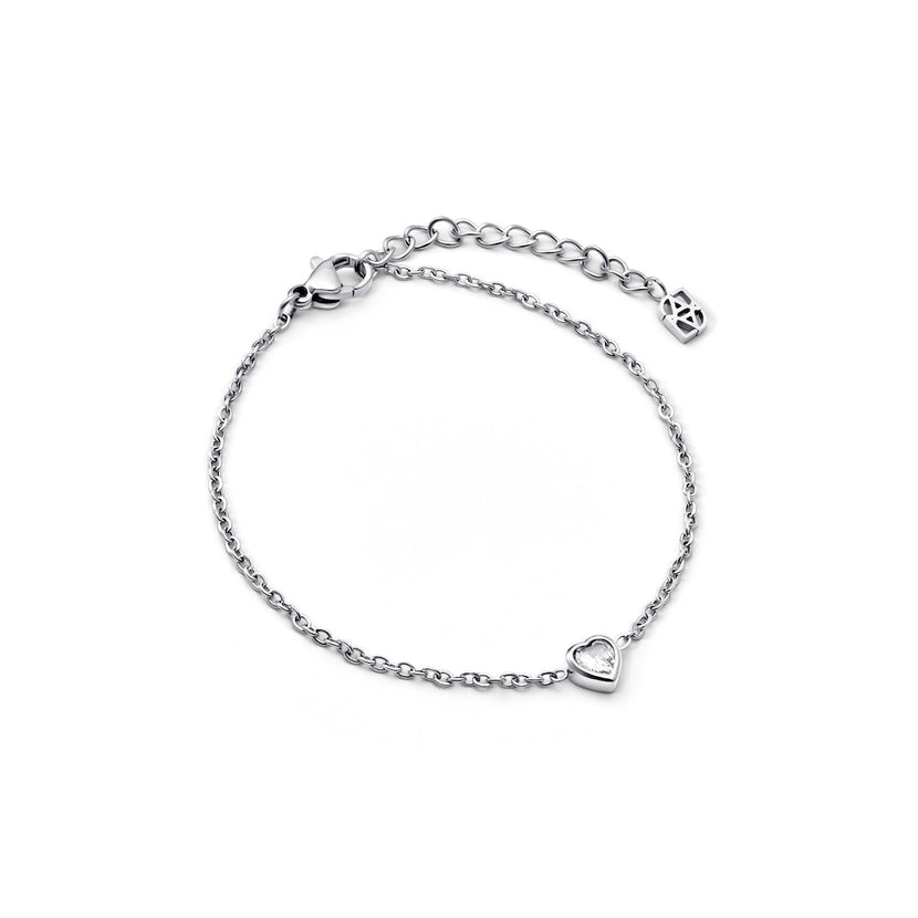 Crystal Heart Bracelet (Silver) (CS Replacement)