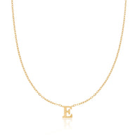 Mini Initial Necklace (Gold)