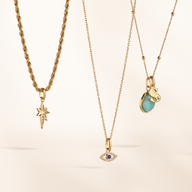 Small Rope Chain Necklace (Gold)