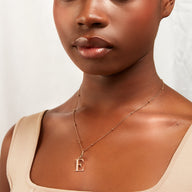 Initial Necklace (Rose Gold)