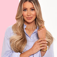 Custom Stamped Bar Pendant Necklace (Gold)