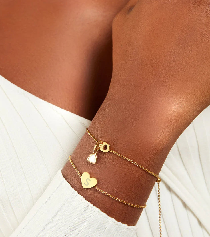 Little Luxe Heart Bracelet (Gold)
