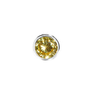 Birthstone Stud Earring (Silver)