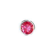 Birthstone Stud Earring (Silver)