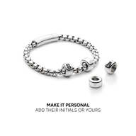 Men's Element Box Chain Bracelet (Silver)