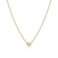 Mini Birthstone Necklace (Gold)