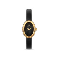 Monroe Black Leather Watch