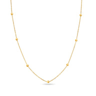 Mini & Me T-Bar Necklace Set (Gold)