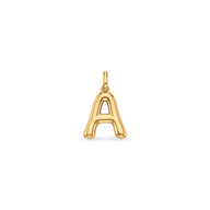 Molten Initial Pendant (Gold)