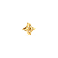 Moon and Back Star Bracelet Charm (Gold)
