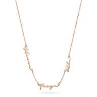 Multi Signature Name Necklace (Rose Gold)