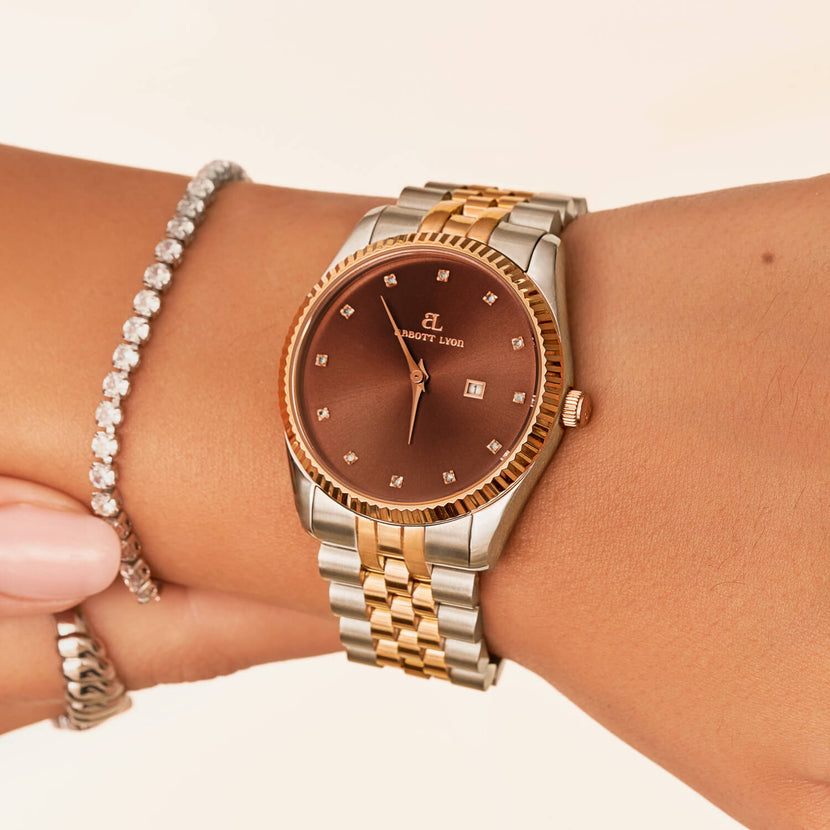 Two Tone Mocha Belgravia 36 Watch