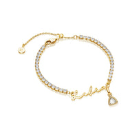Signature Name Tennis Bracelet (Gold)
