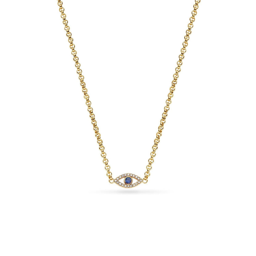 Custom Evil Eye Necklace (Gold)