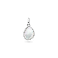 Organic White Quartz Pendant (Silver)