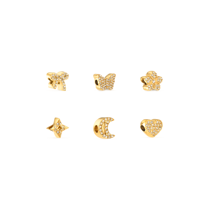 To The Moon & Back Charms (Gold)