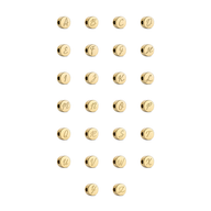 Script Initial Bracelet Charm (Gold)
