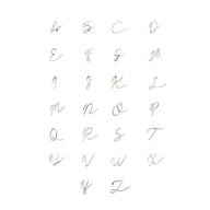 Stacey's Stories Script Initial Pendant (Silver)