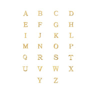 Made Mine Charms - Didot Initial Charm (Gold)