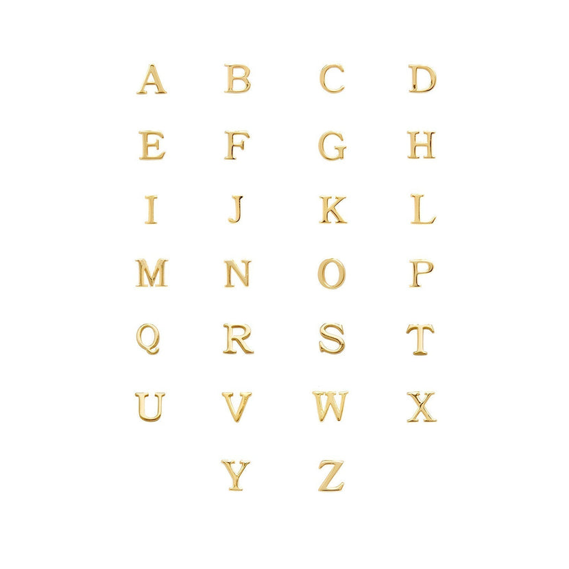 Made Mine Charms - Didot Initial Charm (Gold)