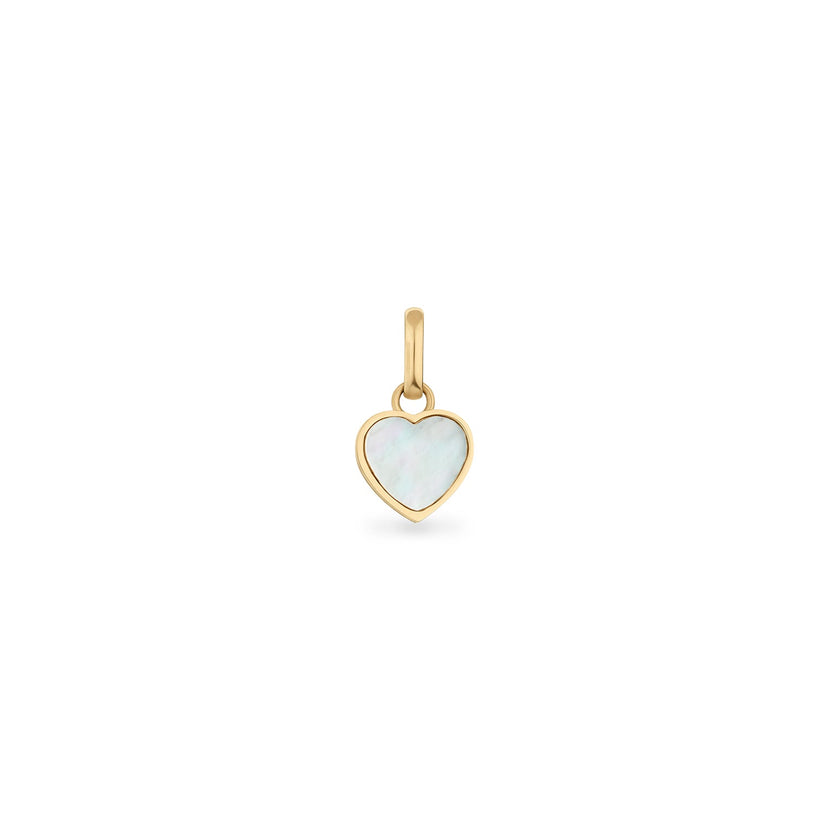 Pearl Heart Pendant (Gold)