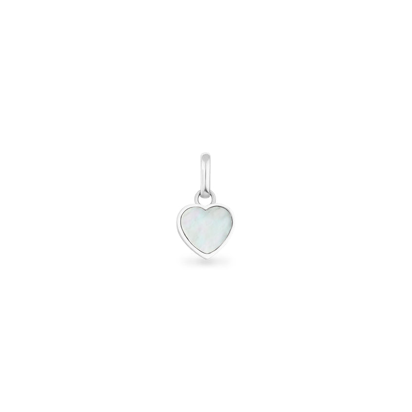 Pearl Heart Pendant (Silver)