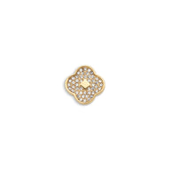 Shimmer Pavé Clover Charms (Gold) - Clover