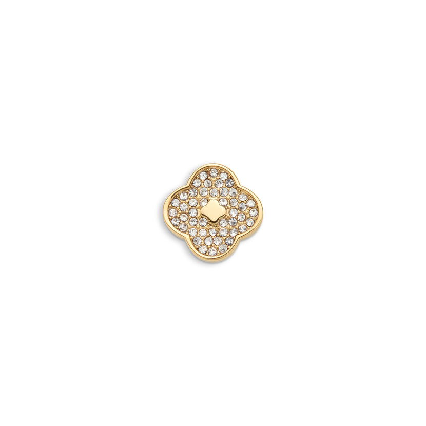 Shimmer Pavé Clover Charms (Gold) - Clover