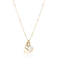Copy of Personalised Initial & Birthstone Necklace (Gold)