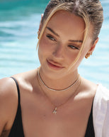 Bubble Initial Sphere Necklace (Gold)