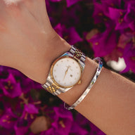 JT - Crystal Heart Bangle (Silver)