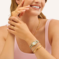 Mini Two Tone Pearl Link Belgravia 23 Watch