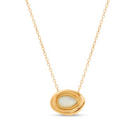 Pearl Molten Necklace (Gold)