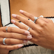 Pear Cut Solitaire Ring 2ct (Silver)