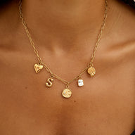 Made Mine Ocean Charm Necklace (Gold)