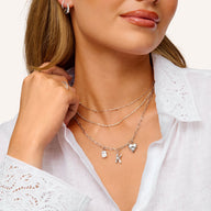 Made Mine Ocean Charm Necklace (Silver)