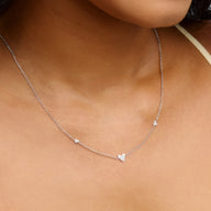 Mini Heart Necklace (Silver)