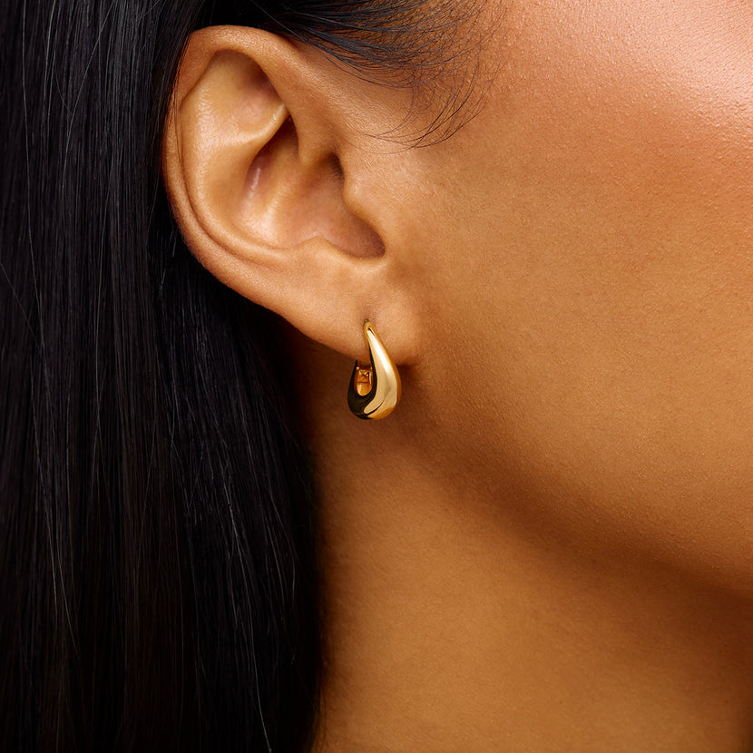 Mini Organic Hoops (Gold)
