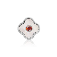 Pearl Clover Charms (Silver) - Birthstones