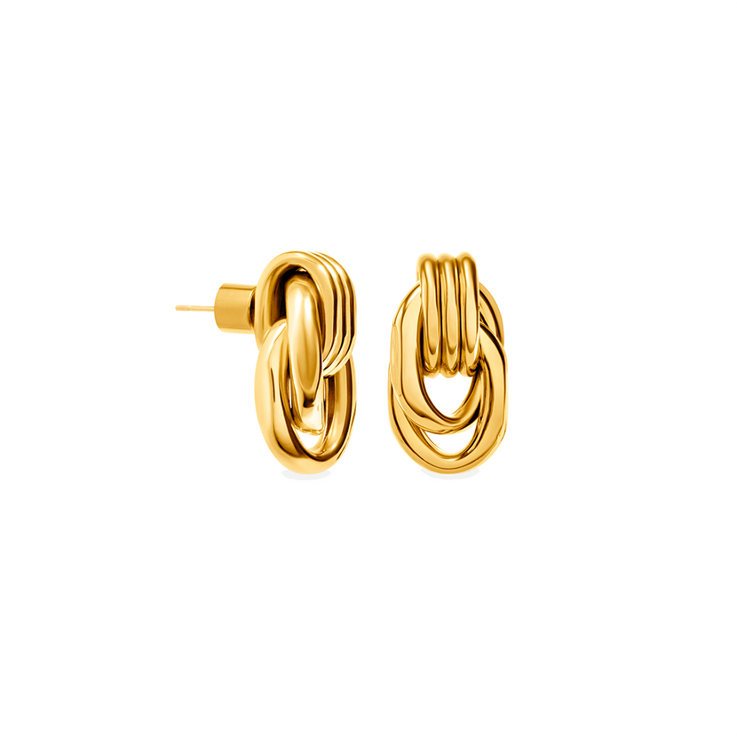 Statement Knot Studs (Gold)