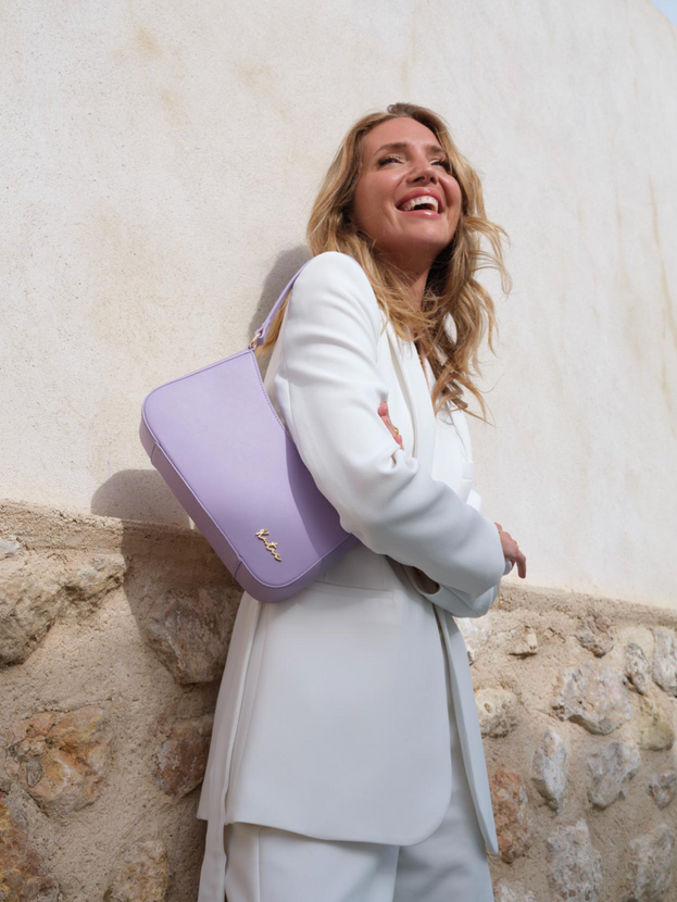 Lilac Underarm Scoop Bag